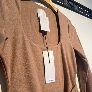 Acler Highfield Dress in Nougat